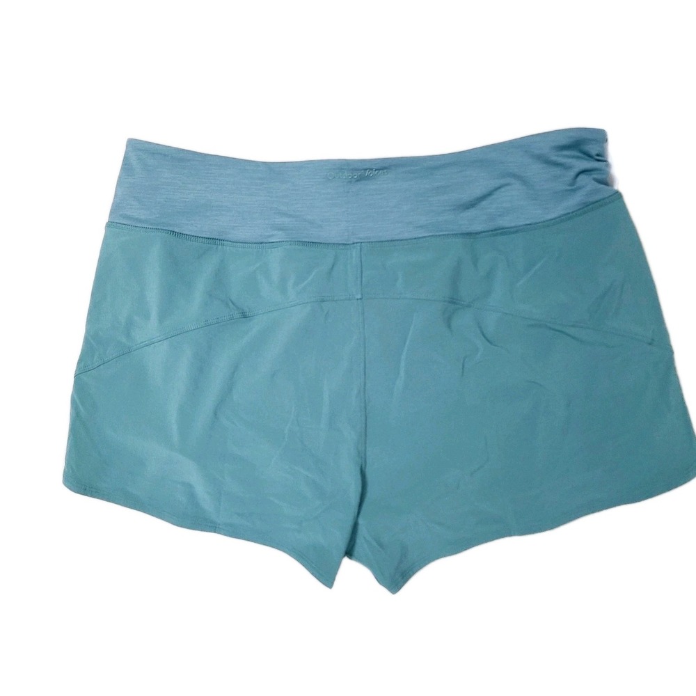 NEW Outdoor Voices Hudson 2.5" Running Shorts Blue Green High Rise 2XL Athletic - Picture 6 of 11